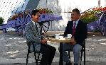 씨앤앰 우리방송 - 포천시설관리공단 공단 함중식 이사장과의 인터뷰 사진